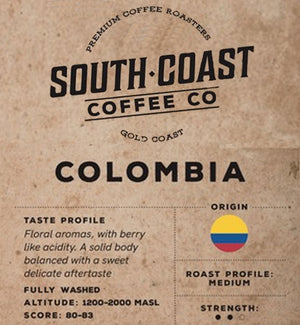 South Coast Coffee Co - Single Origin - Columbia