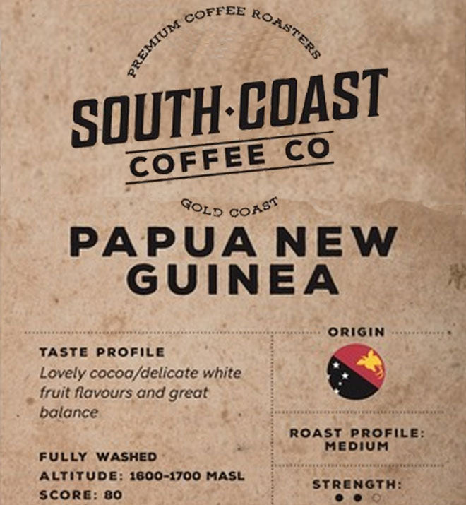 South Coast Coffee Co - Single Origin - Papua New Guinea